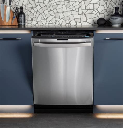 Dishwasher ge profile - GE Profile - 24" Top Control Dishwasher with Microban Antimicrobial Protection and Sanitize Cycle - Stainless Steel. User rating, 4.6 out of 5 stars with 8 reviews. (8) $749.99 Your price for this item is $749.99. $1,034.99 The …